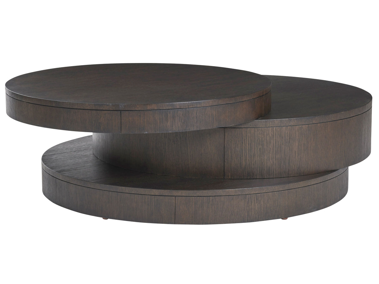 Park City - Mountaineer Round Cocktail Table - Dark Brown