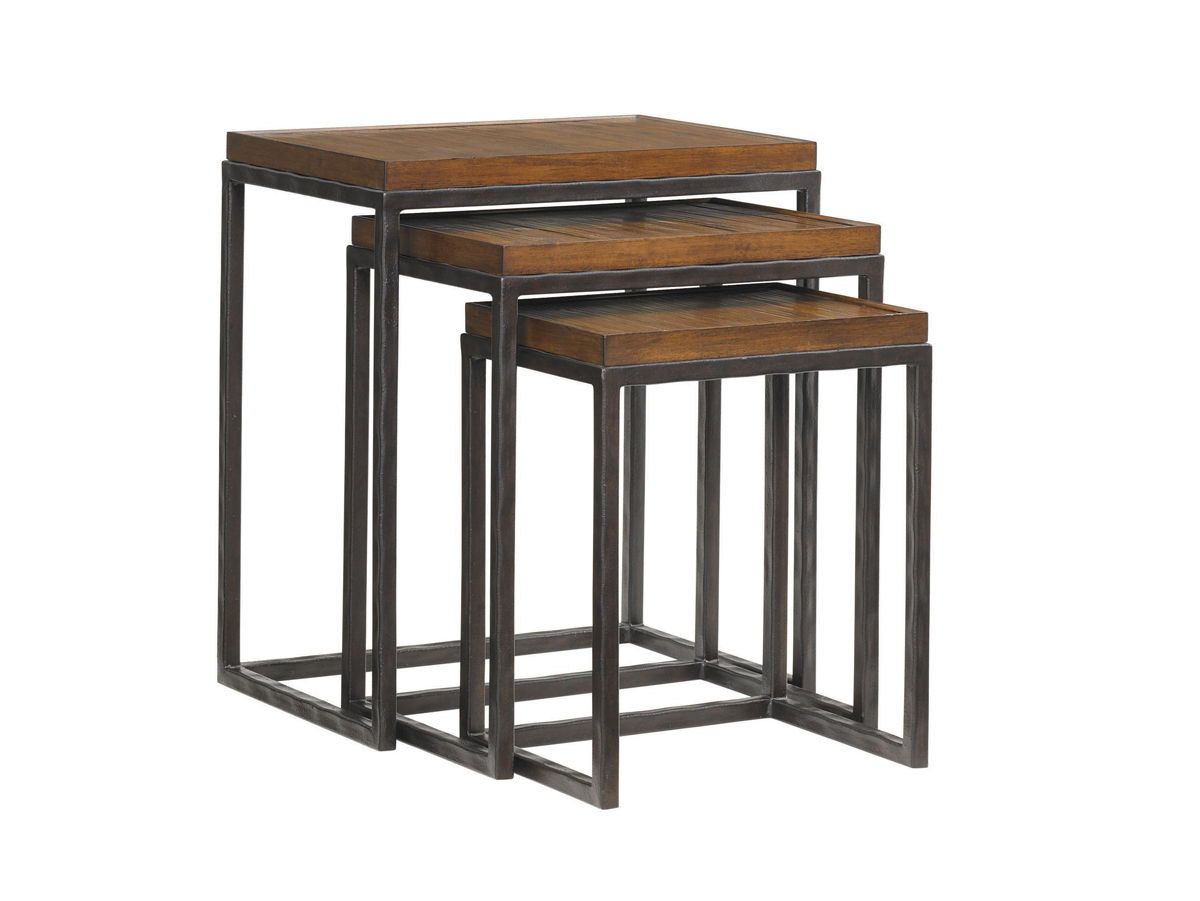 Ocean Club - Ocean Reef Nesting Tables - Dark Brown