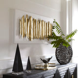 Lev - Metal Wall Decor - White & Gold