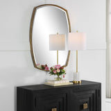 Varenna - Aged Vanity Mirror - Gold