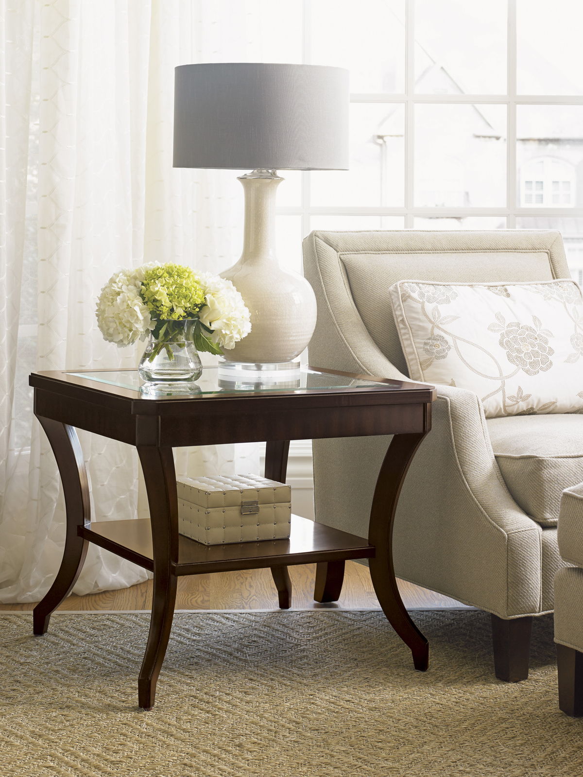 Kensington Place - Hillcrest Lamp Table - Dark Brown