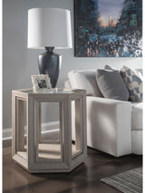 Signature Designs - Zeitgeist Linen Hexagonal End Table