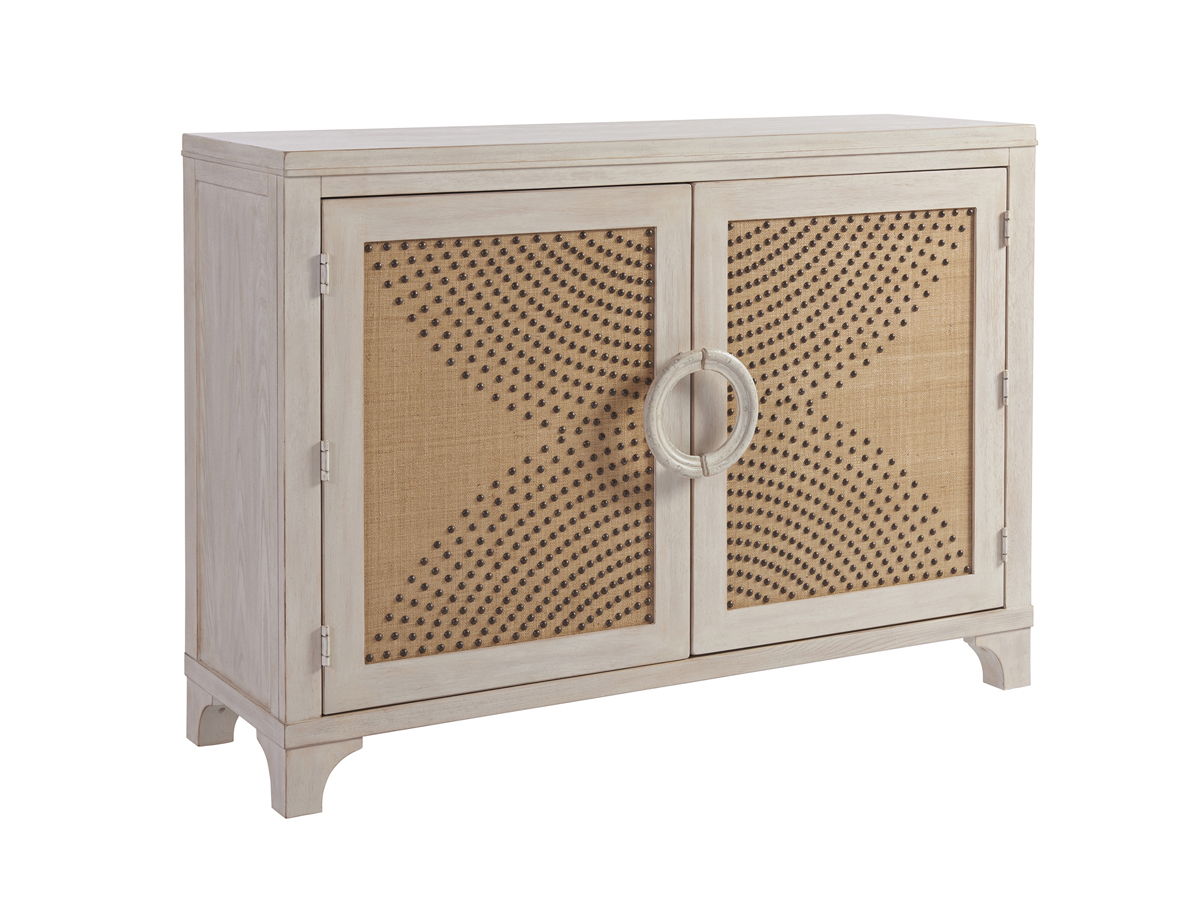 Newport - Lido Isle Nailhead Hall Chest - Beige