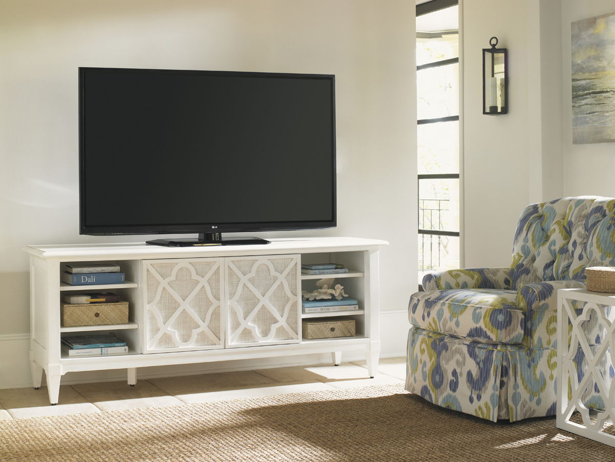 Ivory Key - Wharf Street Media Console - White