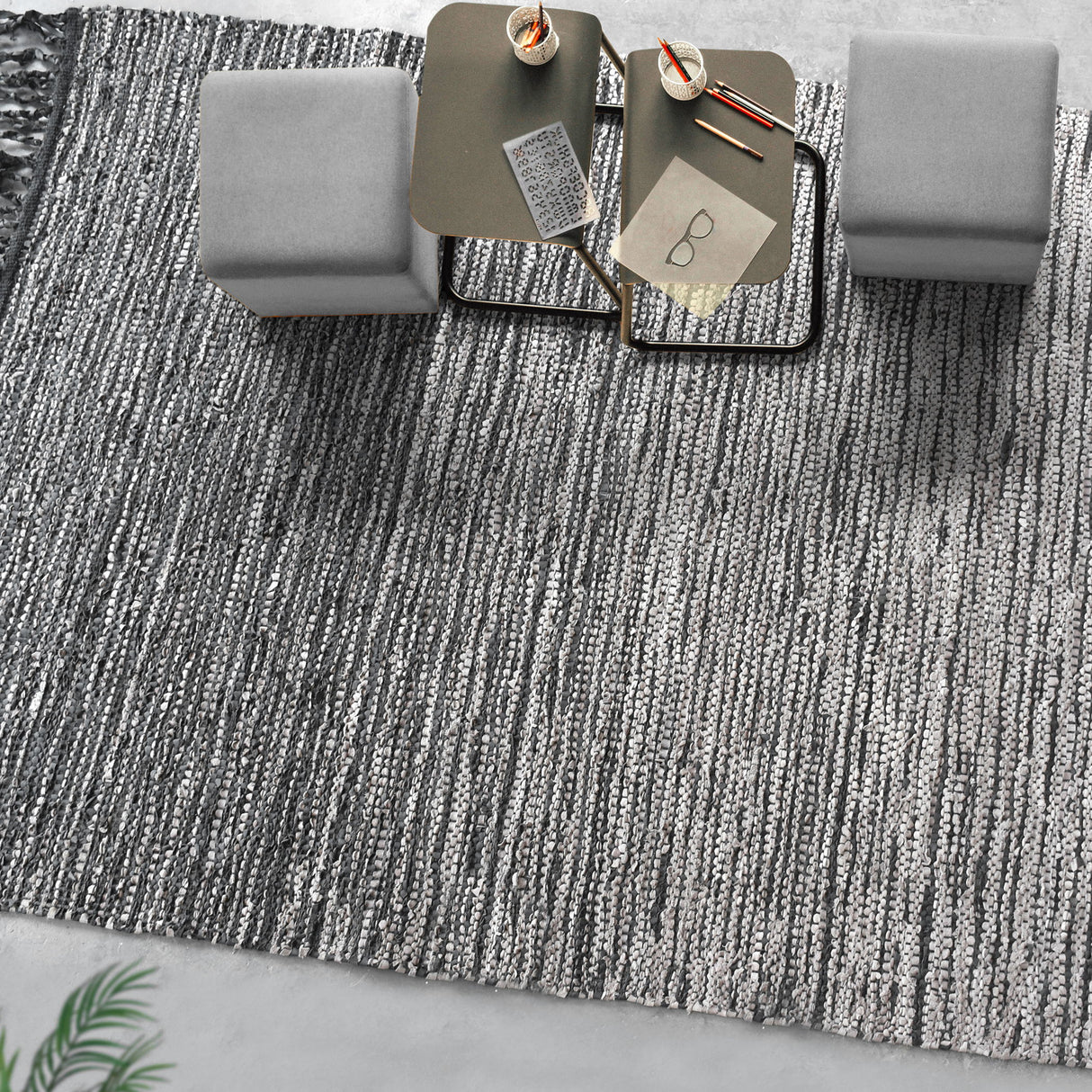 Kirvin - Wool 6 X 9 Rug - Gray, Dark