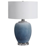 Blue Waters - Ceramic Table Lamp - Blue