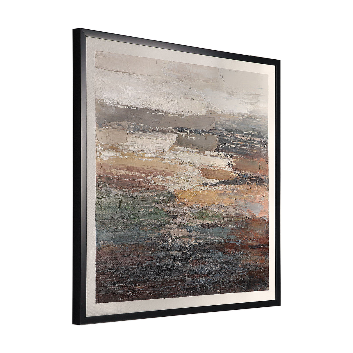 Tides - Abstract Art - Black