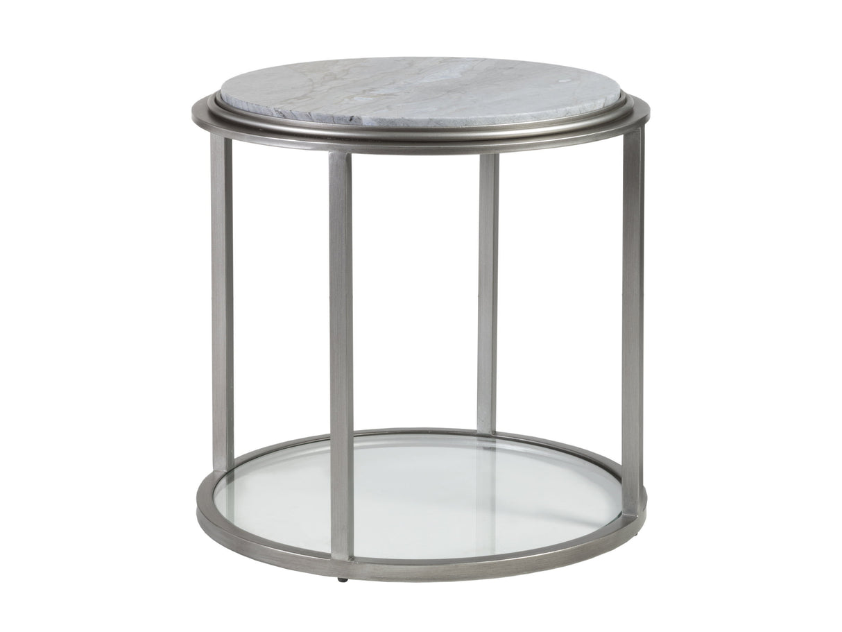 Signature Designs - Treville Round End Table - Dark Gray