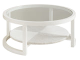 Ocean Breeze - Pompano Round Cocktail Table - White