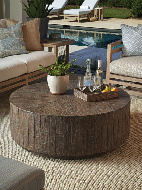 Stillwater Cove - Round Cocktail Table - Dark Brown