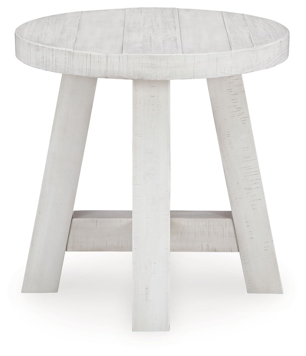 Jallison - Off White - Round End Table