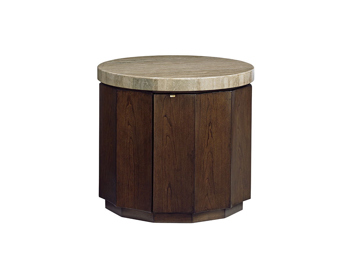 Laurel Canyon - Glendora Drum Table - Dark Brown