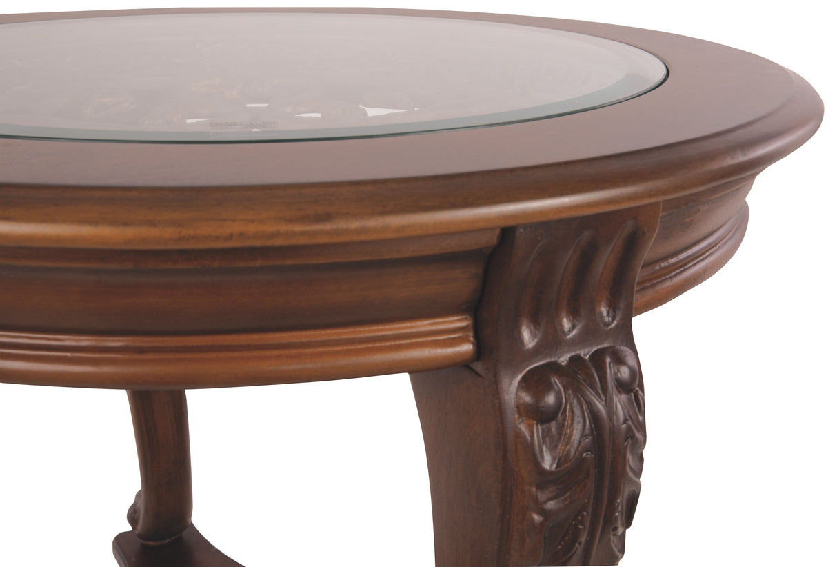 Norcastle - Dark Brown - Round End Table