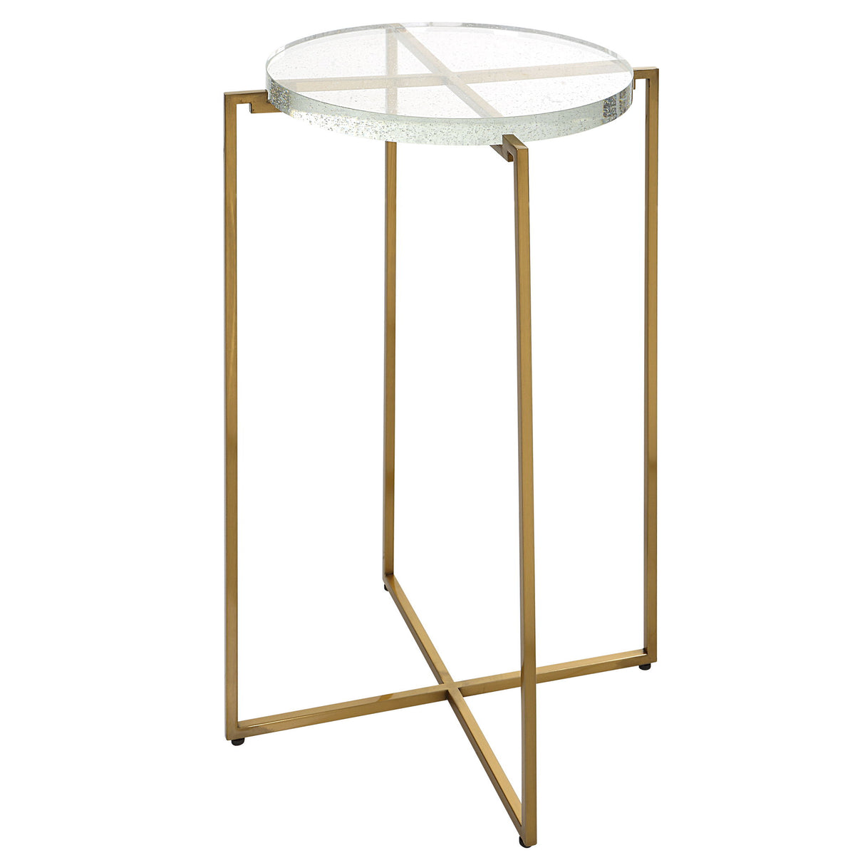 Star-crossed - Glass Accent Table - Gold