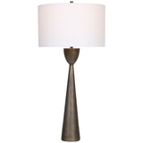 Waller - Handcrafted Cast Table Lamp - Brown, Dark