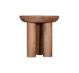 Blair - Round End Table - Dark Brown