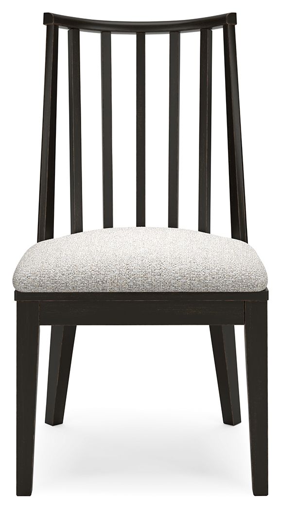 Galliden - Black - Dining Upholstered Side Chair (Set of 2)