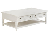 Ocean Breeze - Palm Coast Rectangular Cocktail Table - White