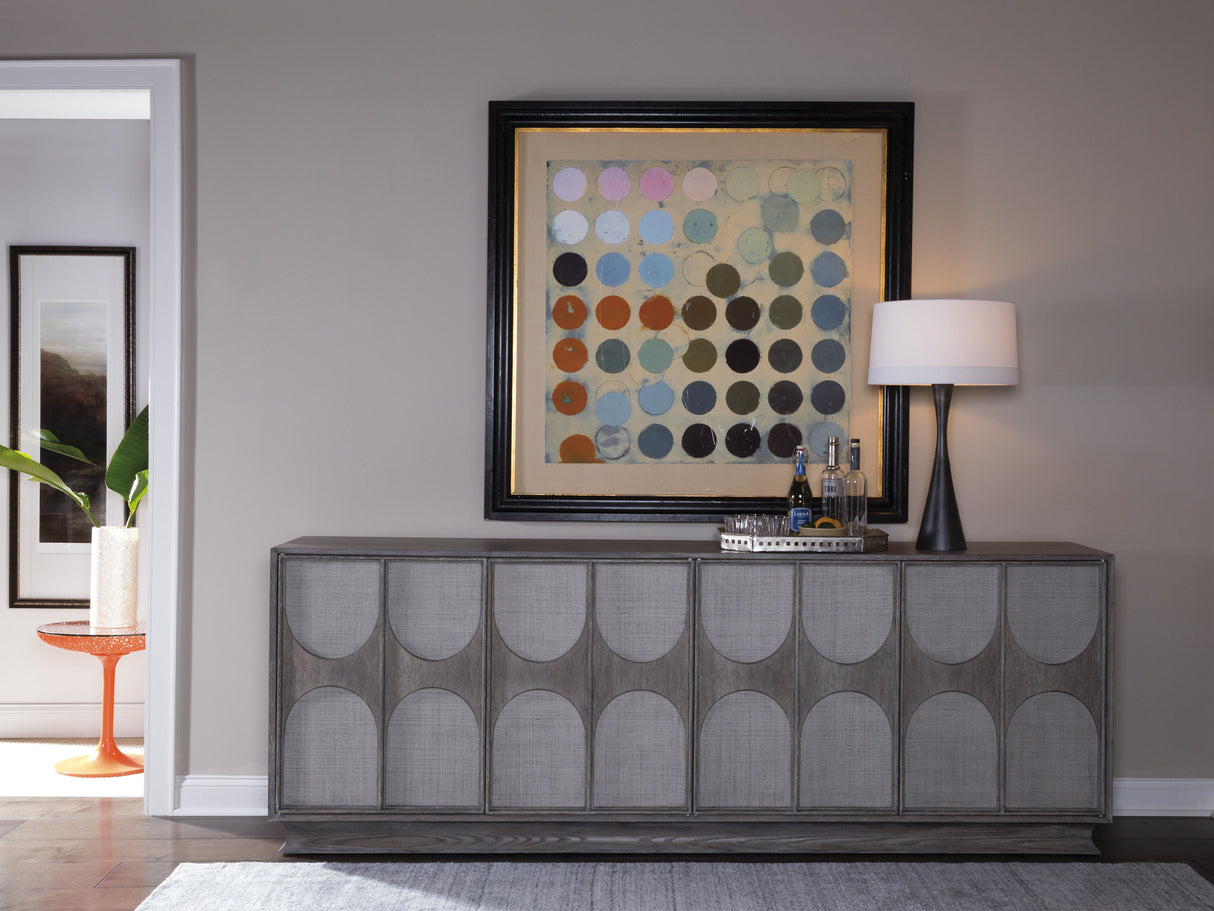 Signature Designs - Monstuart Long Media Console/Buffet - Dark Gray