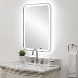 Crofton - Lighted Nickel Vanity Mirror - Gray