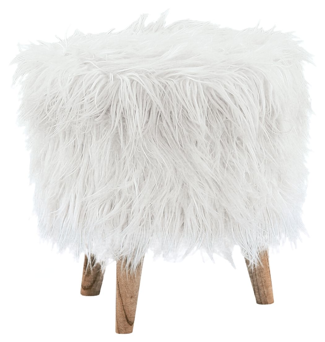 Elson - White - Storage Ottoman