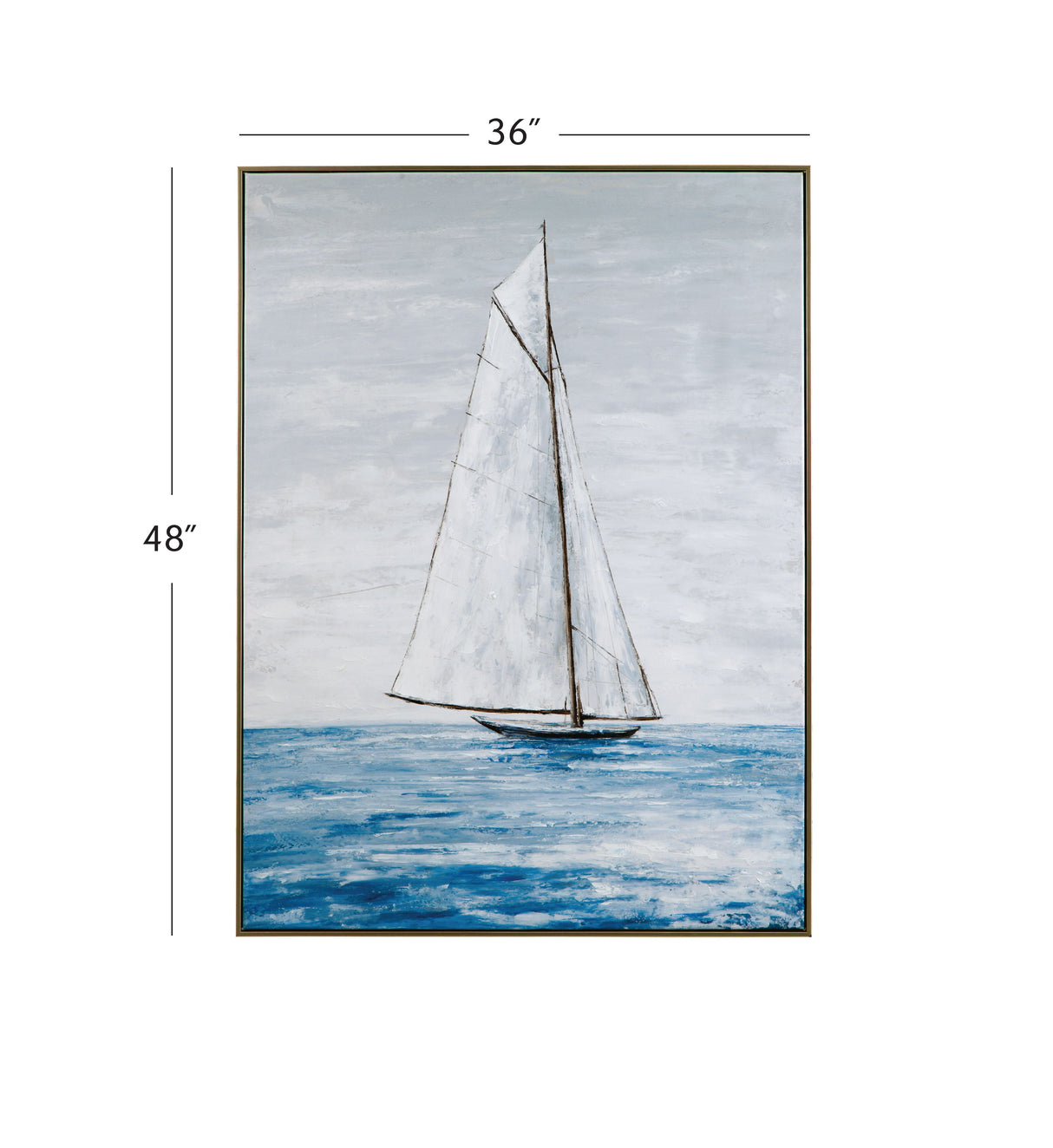 Set Sail - Canvas Art - Blue