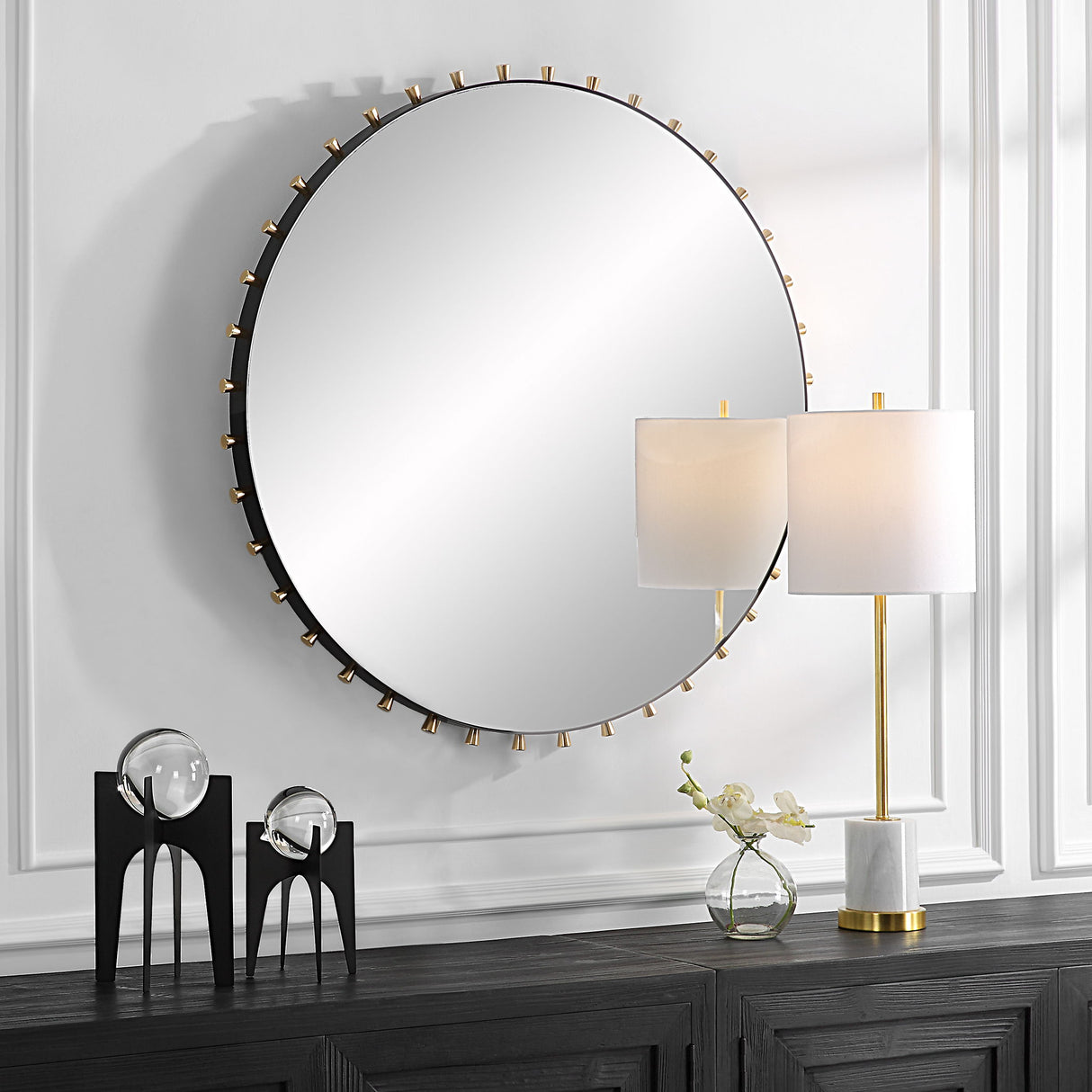 Cosmopolitan - Round Mirror - Black