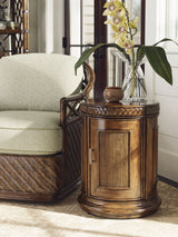 Bali Hai - Belize Round End Table - Dark Brown