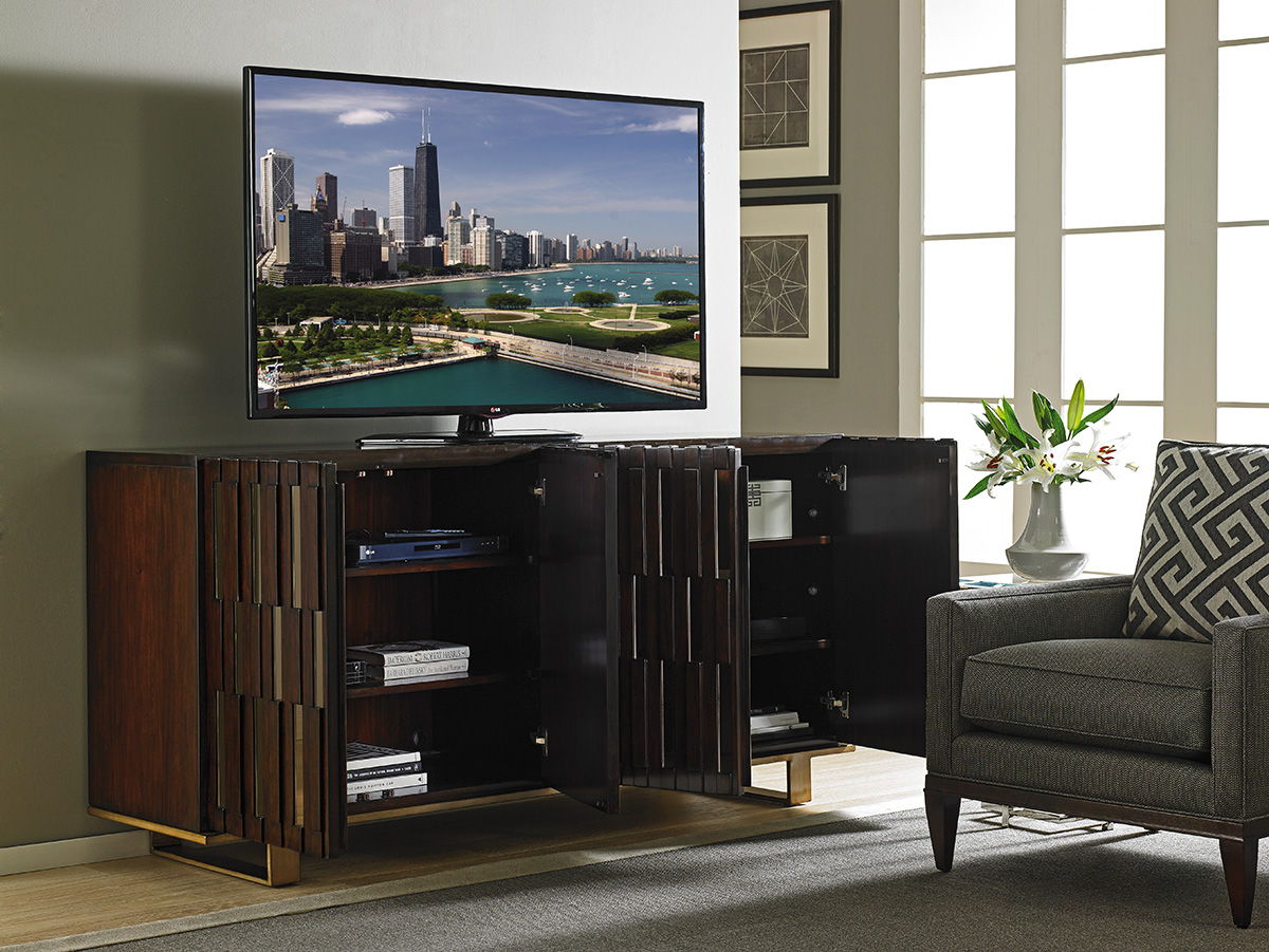 Studio Designs - Quantum Media Console - Dark Brown