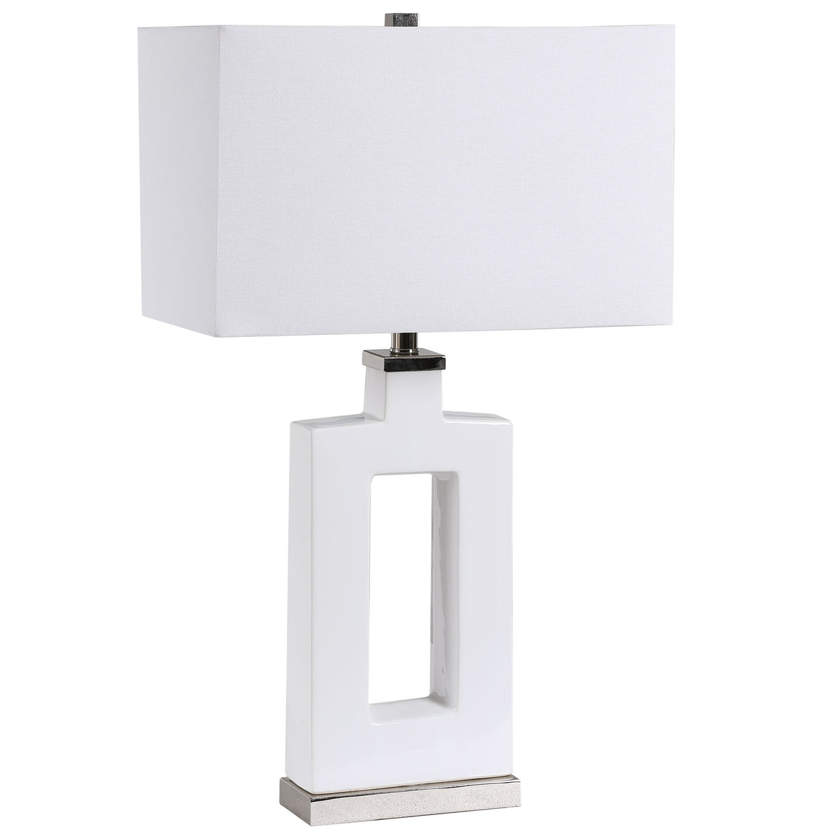 Entry - Modern Table Lamp - White