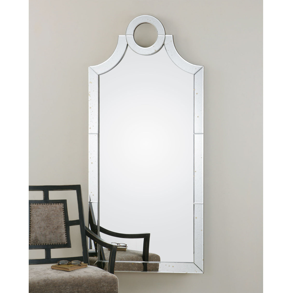 Acacius - Arched Mirror - Pearl Silver