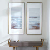 Coastline - Framed Prints, Set Of 2 - Light Brown