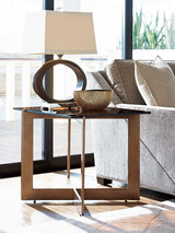 Zavala - Aperture End Table - Dark Brown