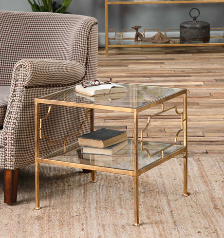 Genell - Cube Table - Gold