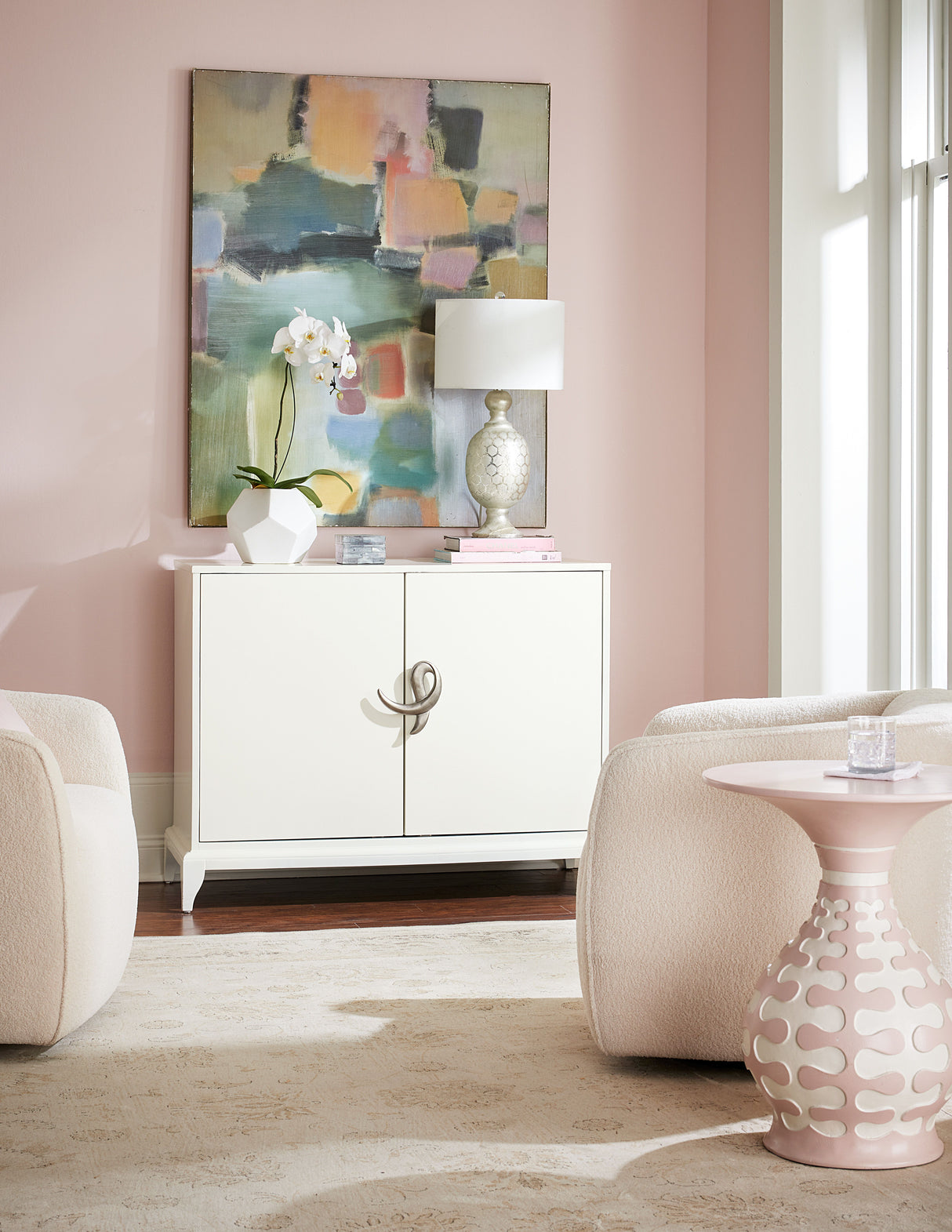 Susan G. Komen - Spirit Accent Table - White