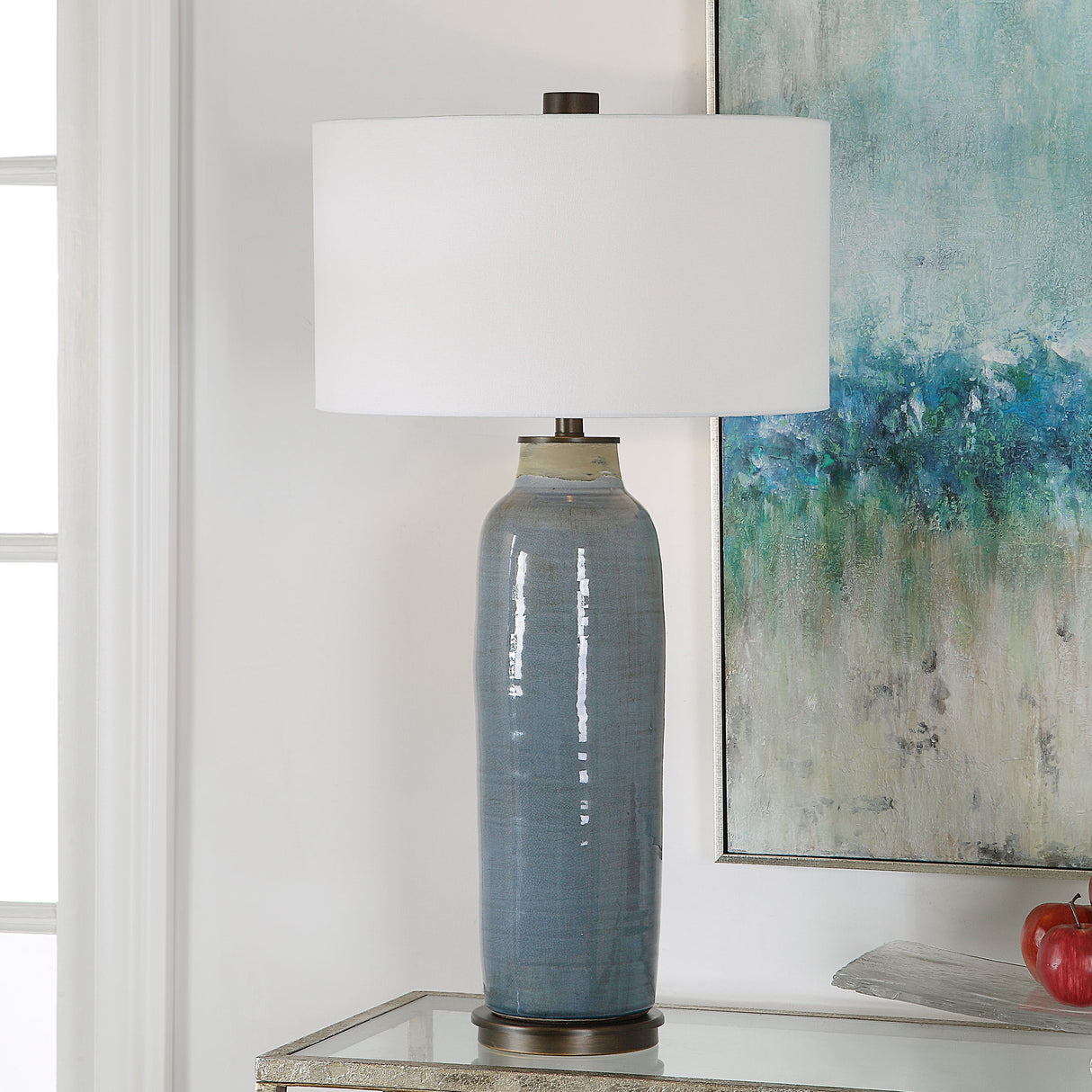 Vicente - Slate Table Lamp - Blue