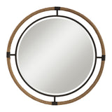 Melville - Coastal Round Mirror - Gold