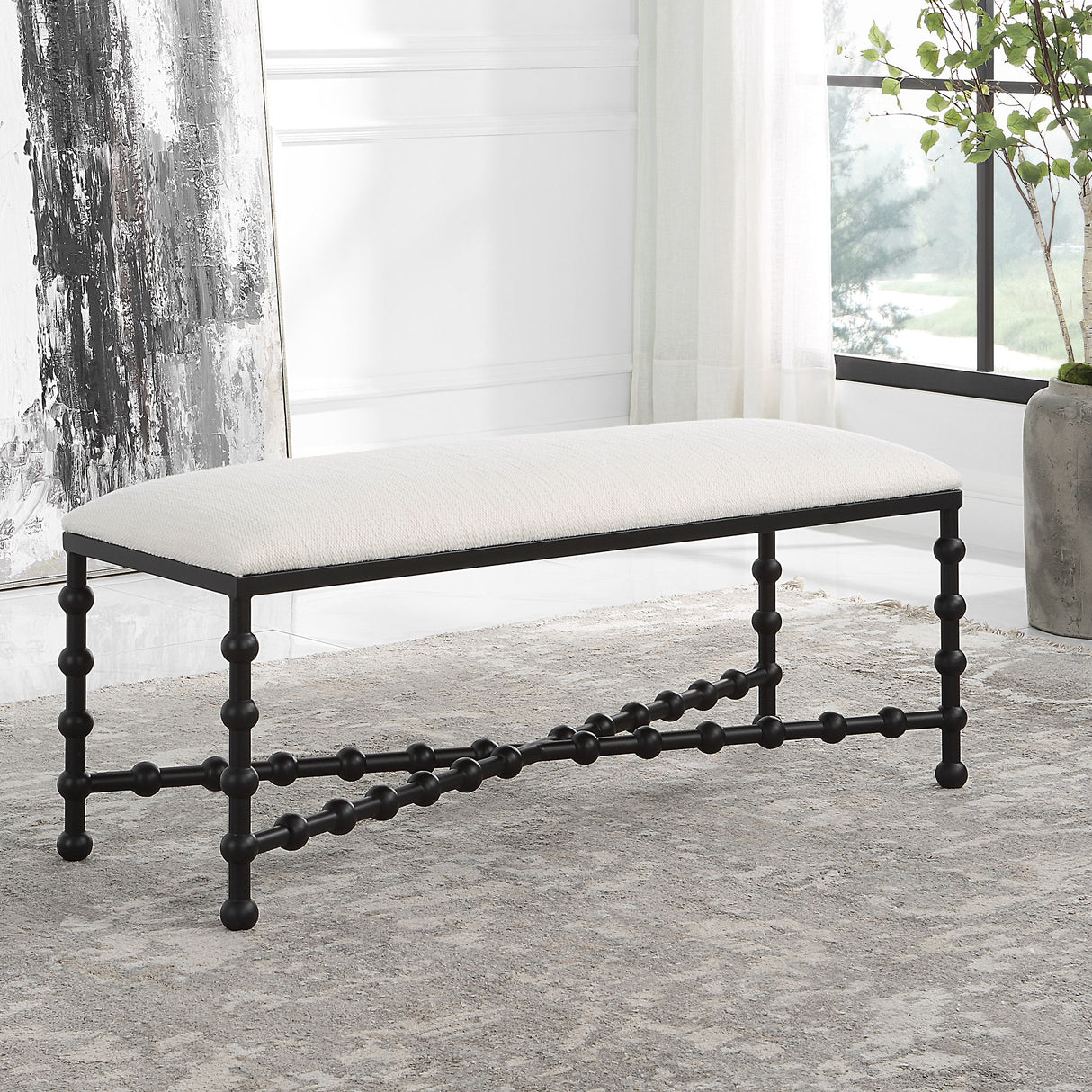 Iron Drops - Cushioned Bench