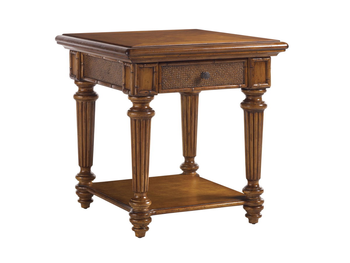 Island Estate - Boca End Table - Dark Brown