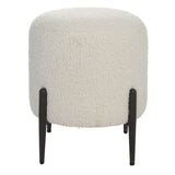 Arles - Shearling Ottoman - White