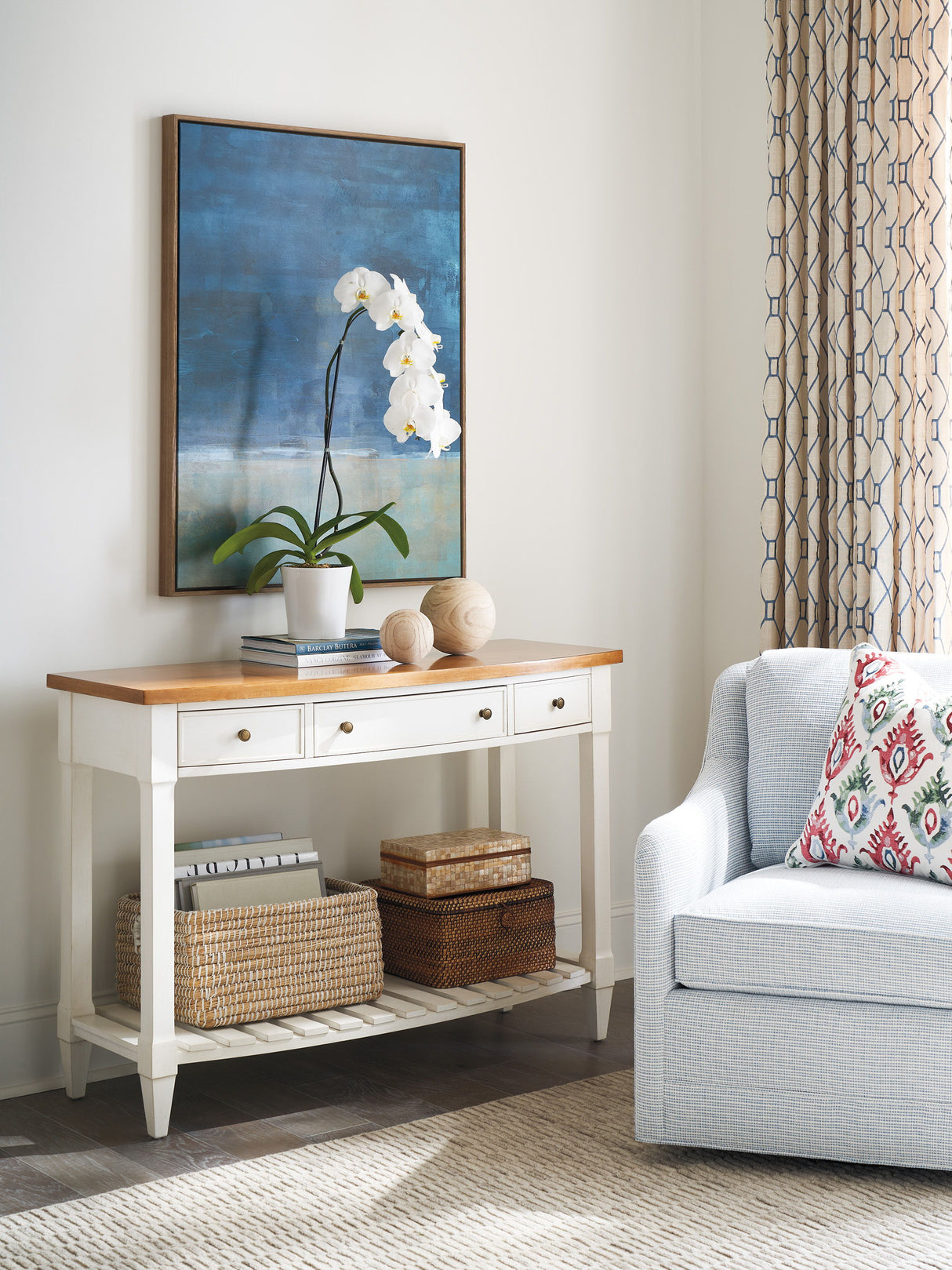 Laguna - Temple Bowfront Console Table