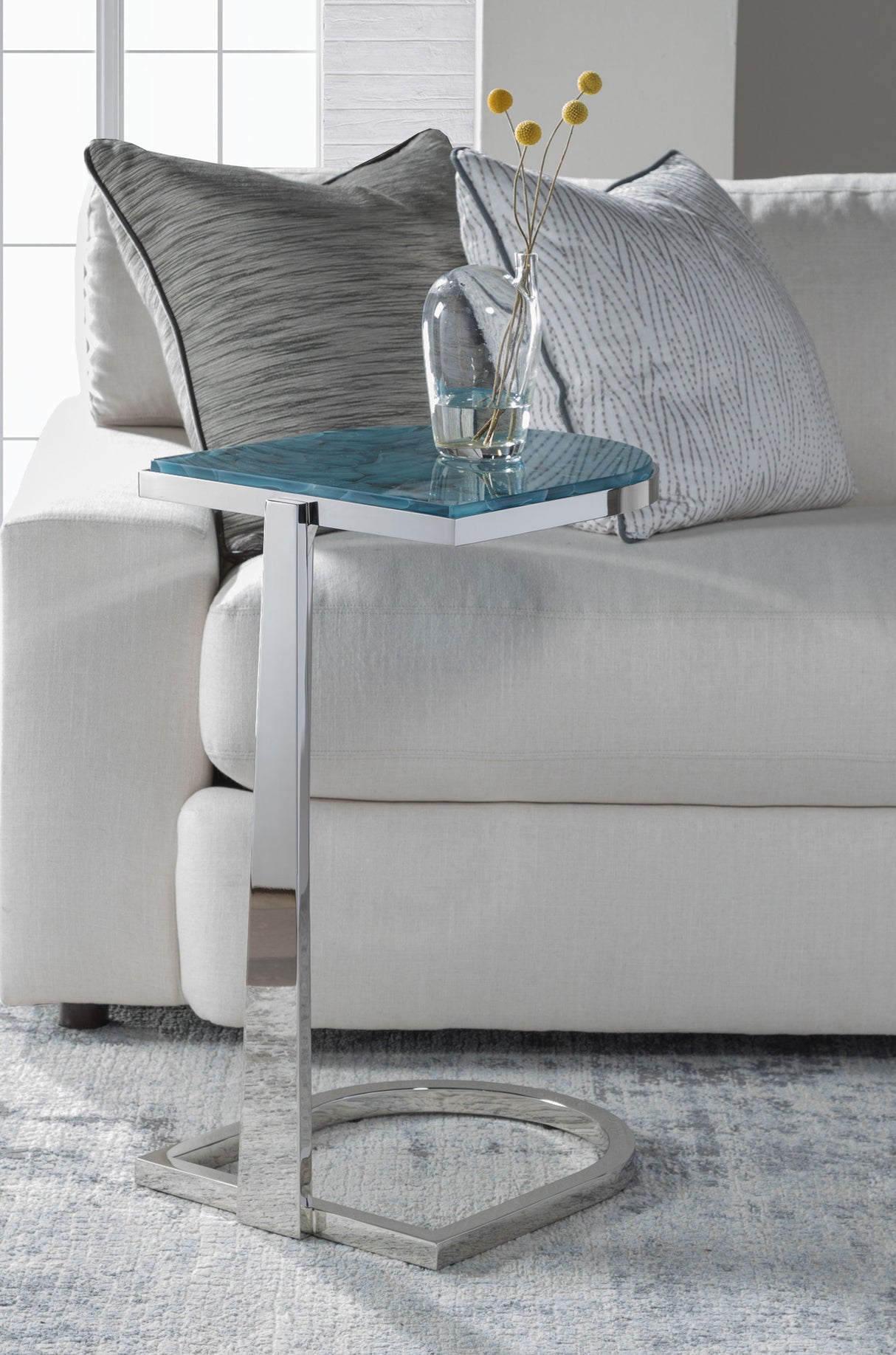 Signature Designs - Placido Spot Table - Light Blue