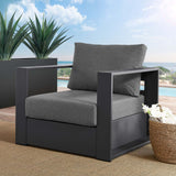 Tayville Outdoor Patio Powder-Coated Aluminum Armchair