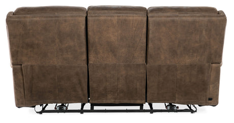 Wheeler - Power Sofa With Power Headrest - Dark Brown