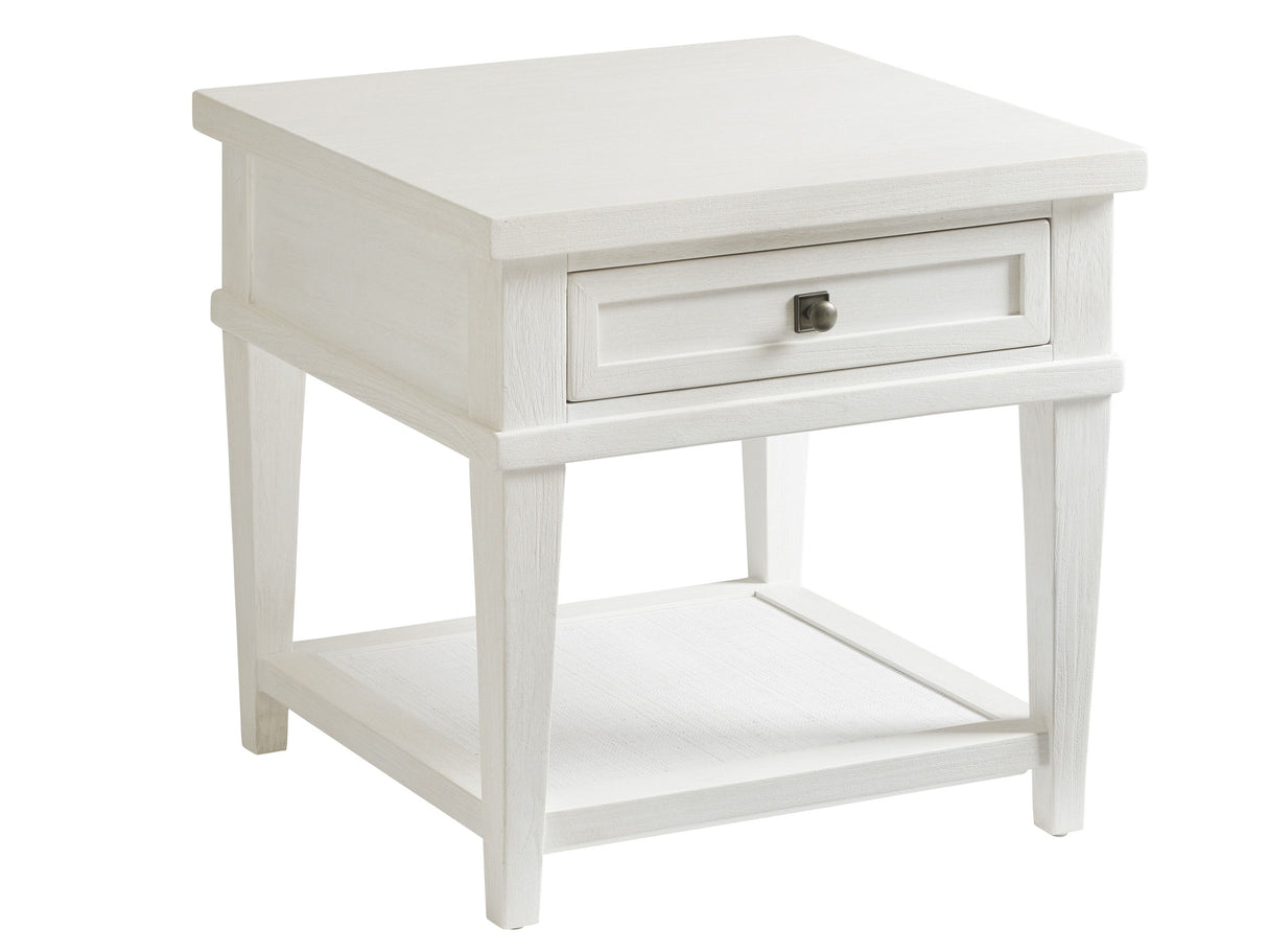 Ocean Breeze - Palm Coast Square End Table - White