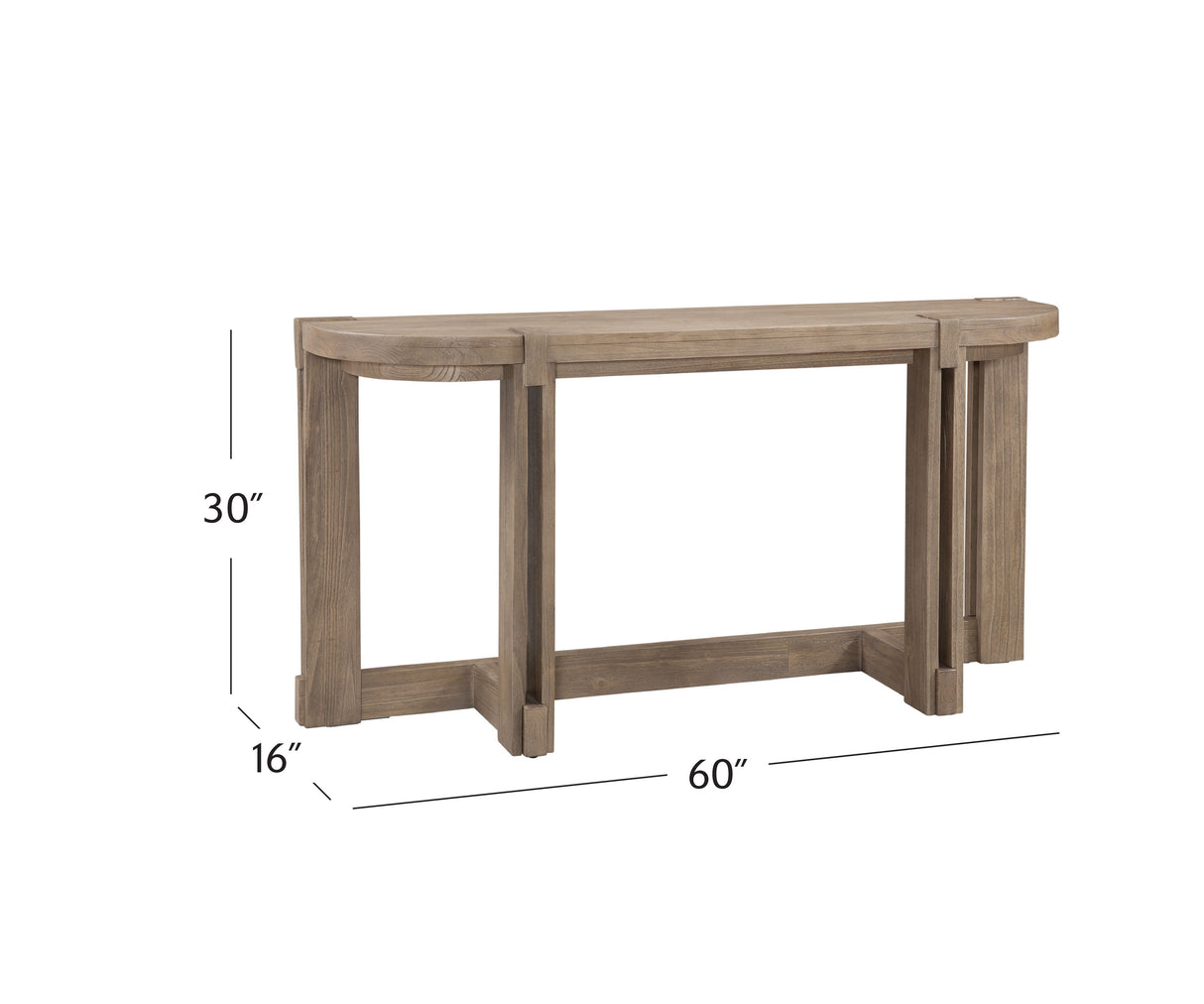 McGuire - Console Table - Dark Brown