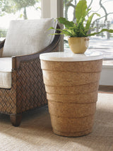 Island Fusion - Kendari Round Accent Table - Dark Brown