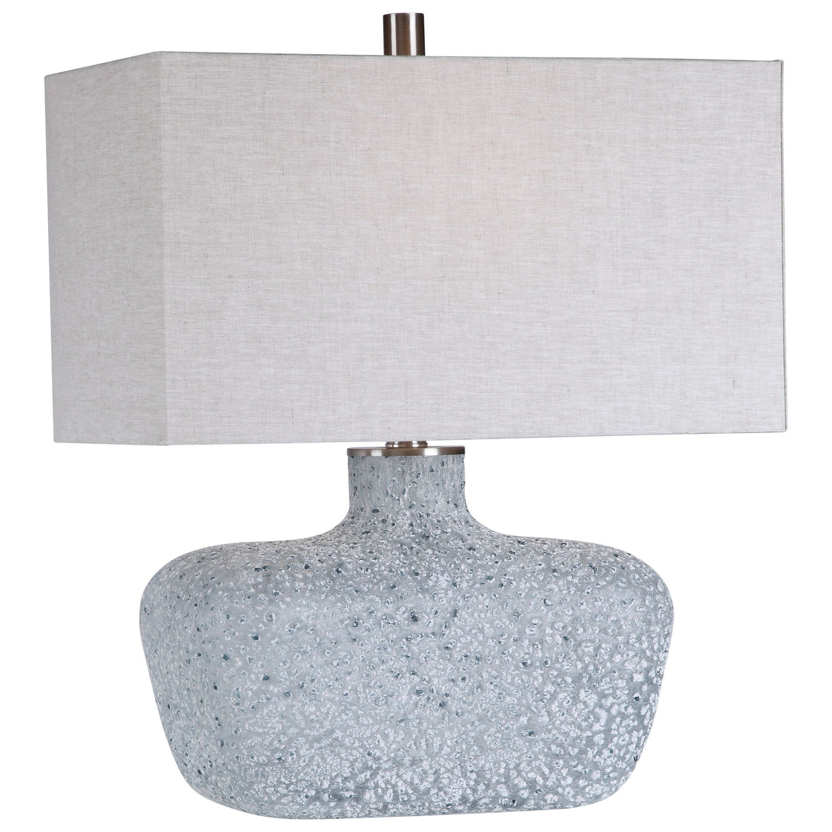 Matisse - Textured Glass Table Lamp - Blue, Light