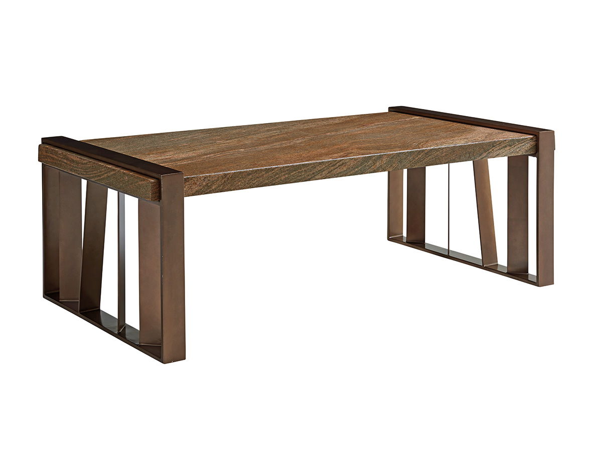 Zavala - Intersect Cocktail Table - Dark Brown