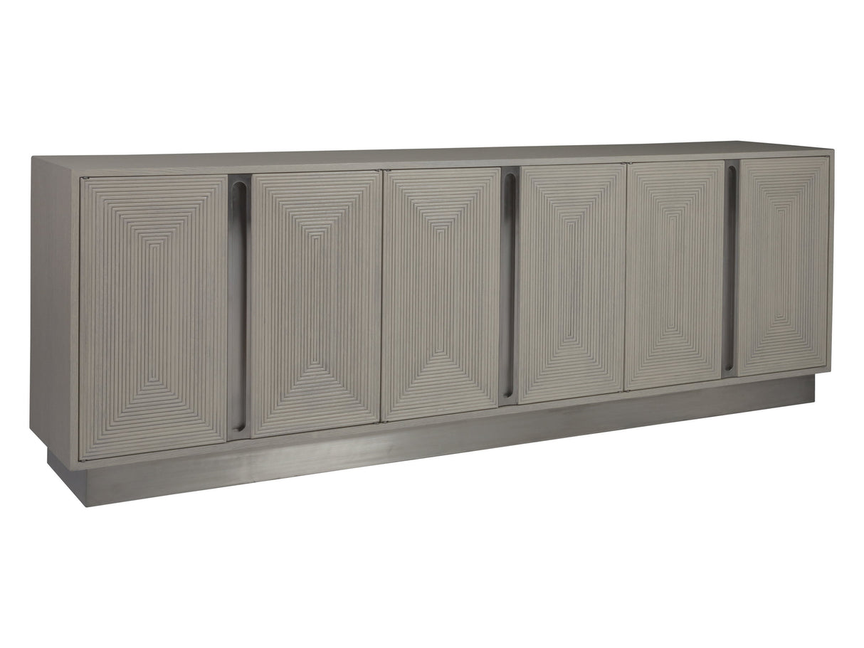 Signature Designs - Gradient Long Media Console - Dark Gray